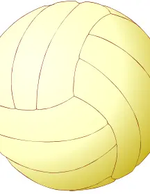 Volleyball ball vector illustration