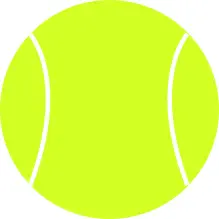 Tennis ball vector drawing