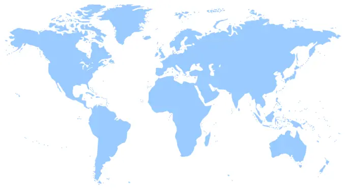 Vector map of the World
