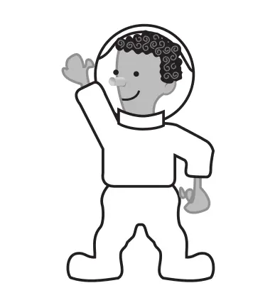 Astronaut vector drawing