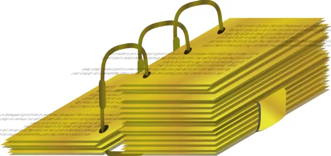 Vector illustration of gold plates