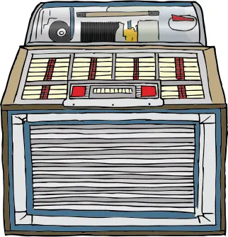 Jukebox vector illustration