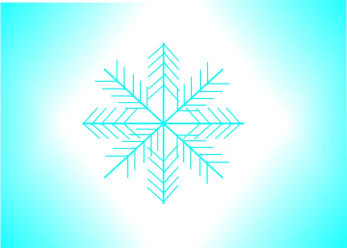 Snowflake illustration vector