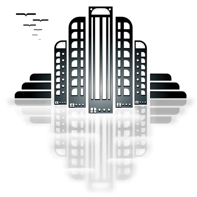 City Art Deco Vector Image