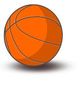 Basketball vector drawing