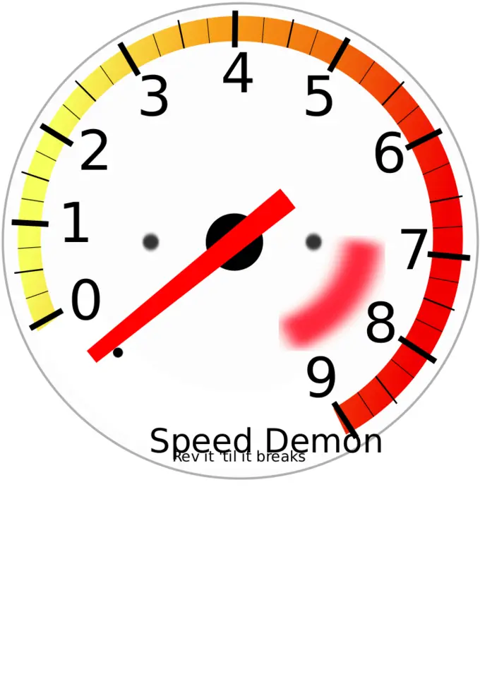 Tachometer vector graphics