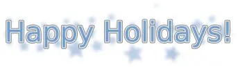 Happy Holidays Vector Text