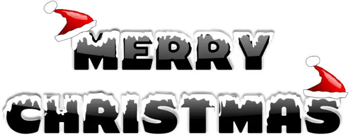 Merry Christmas text vector