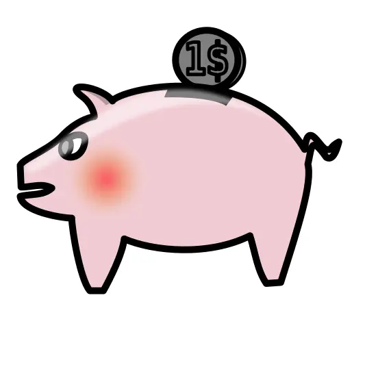Piggy bank vector
