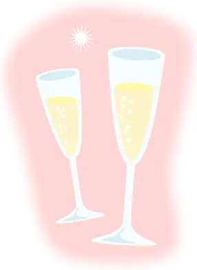 Champagne vector image
