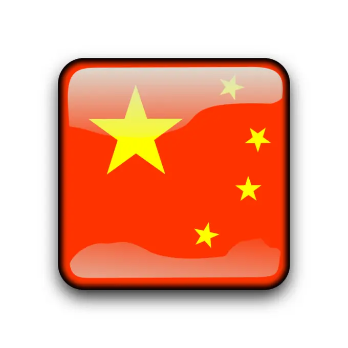 China vector button