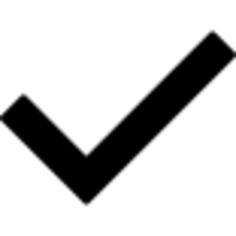 Check mark black outline