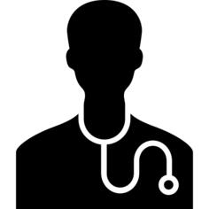与心脏控制工具的人剪影