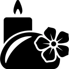 Relaxing spa ornaments