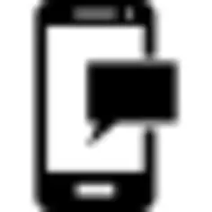 Smartphone and speech bubble