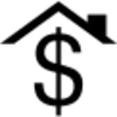 Dollar sign under the roof