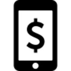 Dollar sign on tablet or phone screen