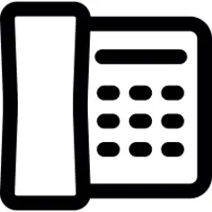 Home telephone top view