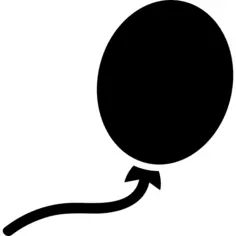 Black balloon shape