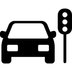 Car Stopped Traffic Lights