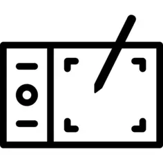 Horizontal Tablet with Pencil