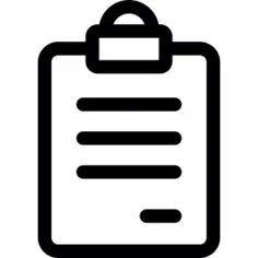 Clipboard with Text