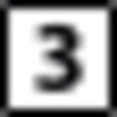 Number three Button