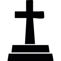 Cross over a tomb