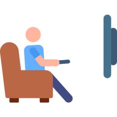 Watching tv