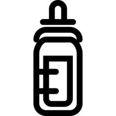Baby bottle outline