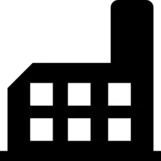 Factory building silhouette
