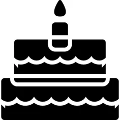 Cake of celebration with one candle