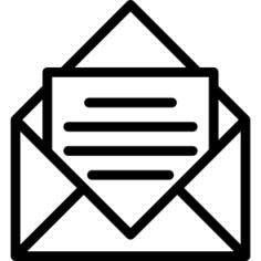 Open Envelope with Letter  