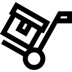 在运输车上的包装盒