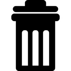 Trash can with cover