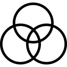 Overlapping circles
