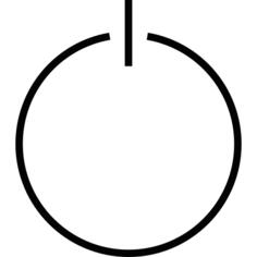 Circular Power button