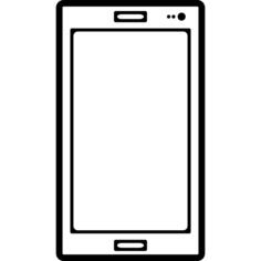 Mobile phone outlined