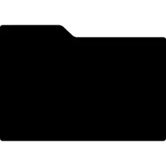 Folder black shape