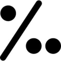 Percent for hundred mathematical symbol