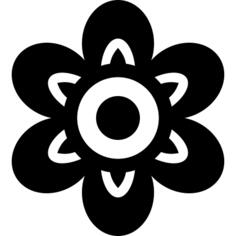 Flower with rounded petals