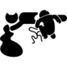 Zombie bending over a death victim