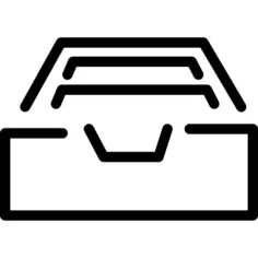Opened frontal drawer