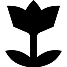 Flower silhouette