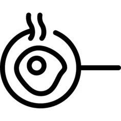 Fried Egg On Frying Pan
