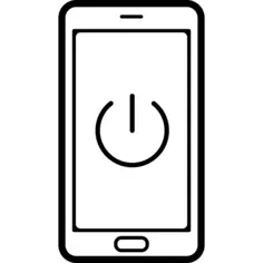 Power on symbol in phone