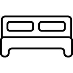 Sofa outline of two seats