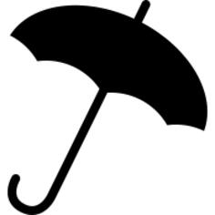 Opened black umbrella