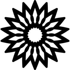 Flower with pointed petals
