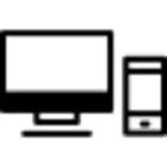 监视器和手机轮廓一圈